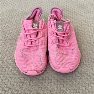 Girls adidas size 1 1/2 pink